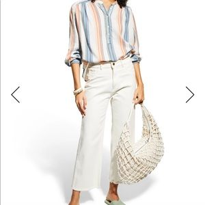 Xirena striped blouse size L